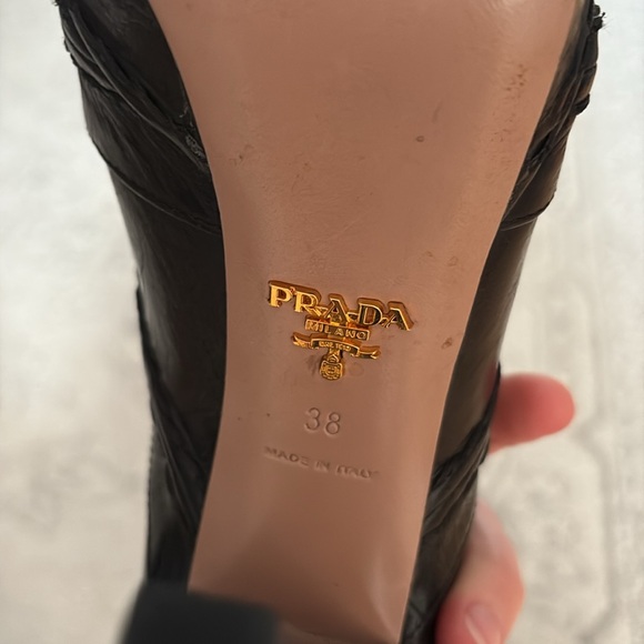 EUC Prada Booties, sz 38 (approx 7.5-8 US) - Picture 4 of 6